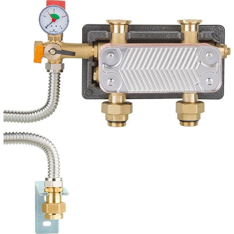 Disconnecteur HeatBloc DN25 2x1" male - 2xF1", 3 bars, Si-Grp, raccord MAG, 17 KW