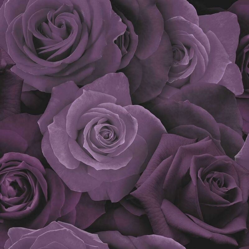 Arthouse - Roses Wallpaper Flower Floral Heavyweight Modern Purple 675601