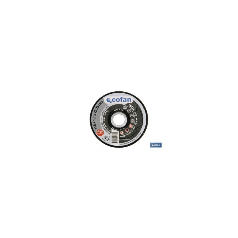 

Disco corte - 115x10x2223 inox profes