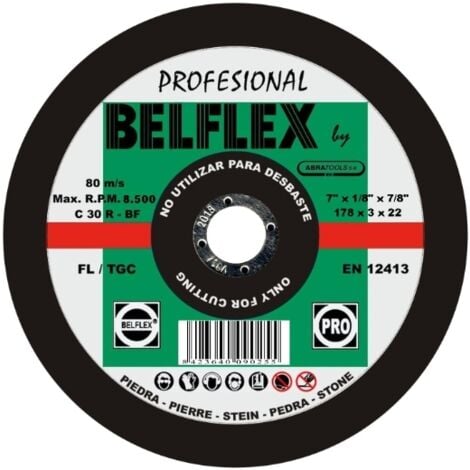 BELFLEX DISCOS CORTE PIEDRA 178x3x22