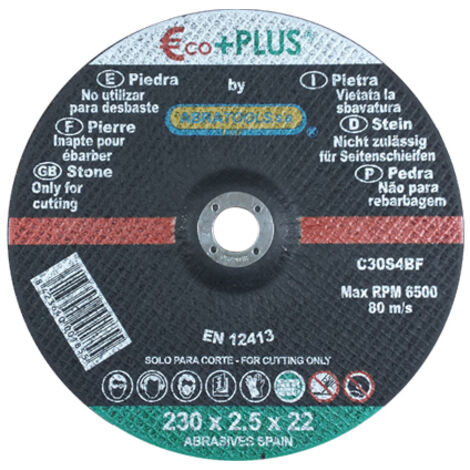 DISCOS CORTE PIEDRA 230x2.5x22