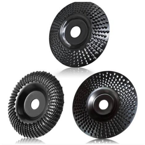 Discos de amolar madera de 125 mm, 3 discos para dar forma, amolar y cortar. Muela abrasiva para amoladora angular.