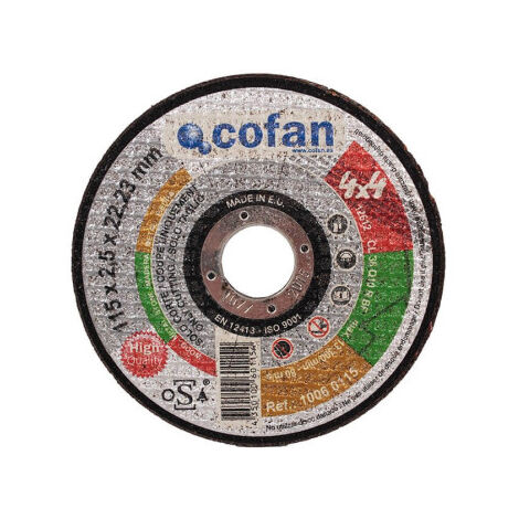 Discos de corte profesional (4x4) "todo uso" para amoladora angular                          230 mm               2.5 x 22.2 mm