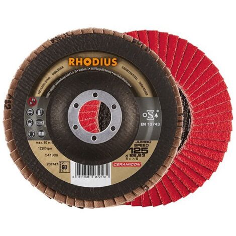 Discos de láminas RHODIUS Inox Jumbo Speed - Ø 125X22.23 - GR.60 - 208747