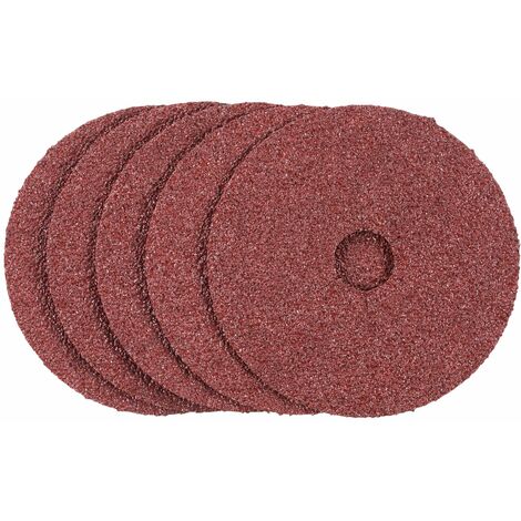 Discos de lija x5 base fibra 115x22mm grano 24 Stanley STA32150-XJ