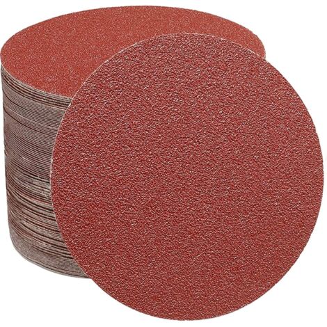 Discos de lijado, papel abrasivo, 60 discos - 60/80/100/120/150/180 para rectificado, fresado y grabado (10 por tamaño de grano)