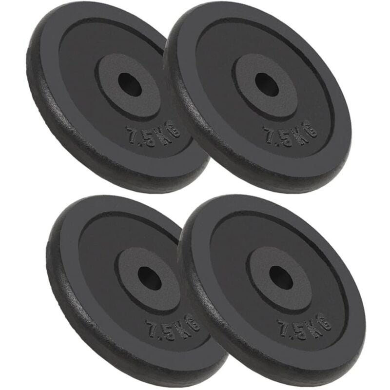 

Discos de Pesas de Hierro Fundido 4 Unidades 4x7,5 kg - Vidaxl