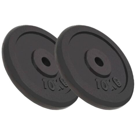 Discos de pesas de hierro fundido 2 uds 2x10 kg