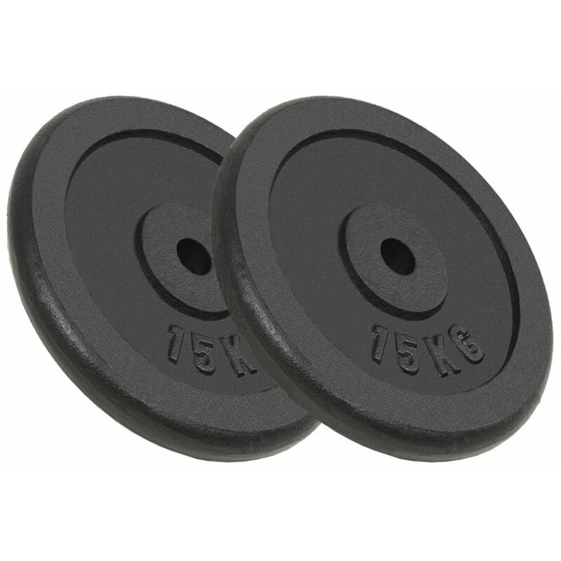 

Discos de pesas de hierro fundido 2 unidades 2x15 kg