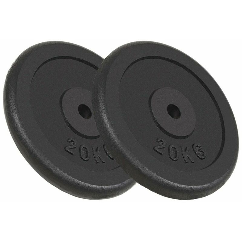 

Discos de pesas hierro fundido 2 unidades 2x20 kg