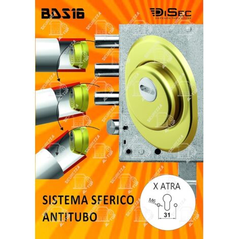 DISEC - PROTECTOR SFERICO PER SERRATURAATRA COLORE ORO LUCIDO 25MM