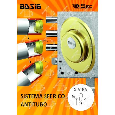 DISEC - PROTECTOR SFERICO PER SERRATURAATRA COLORE ORO LUCIDO 25MM
