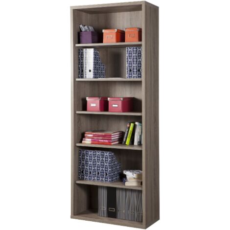 DISEGNO LIBRERIA 6 VANI 36X82XH217 CM ROVERE