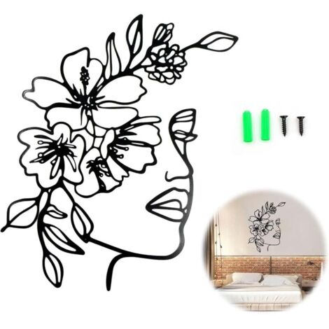 Disegno minimalista di donna - Arte murale - 30x40cm Corpo femminile a linea singola, Arte murale femminile a linea, Decorazione murale per soggiorno Dipinti moderni, Decorazione per bagno, galleria,