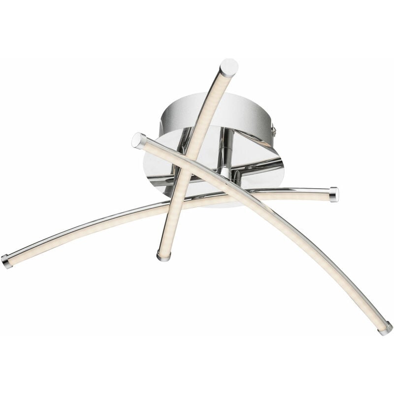 

Globo - Lámpara de techo LED de bajo consumo de diseño de 12 vatios, foco de comedor ajustable cromado 67085-12