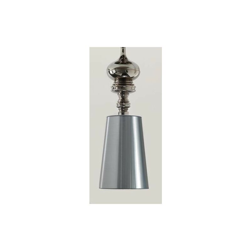 

Lámpara LOUVRE, colgante, cromada, pantalla plata