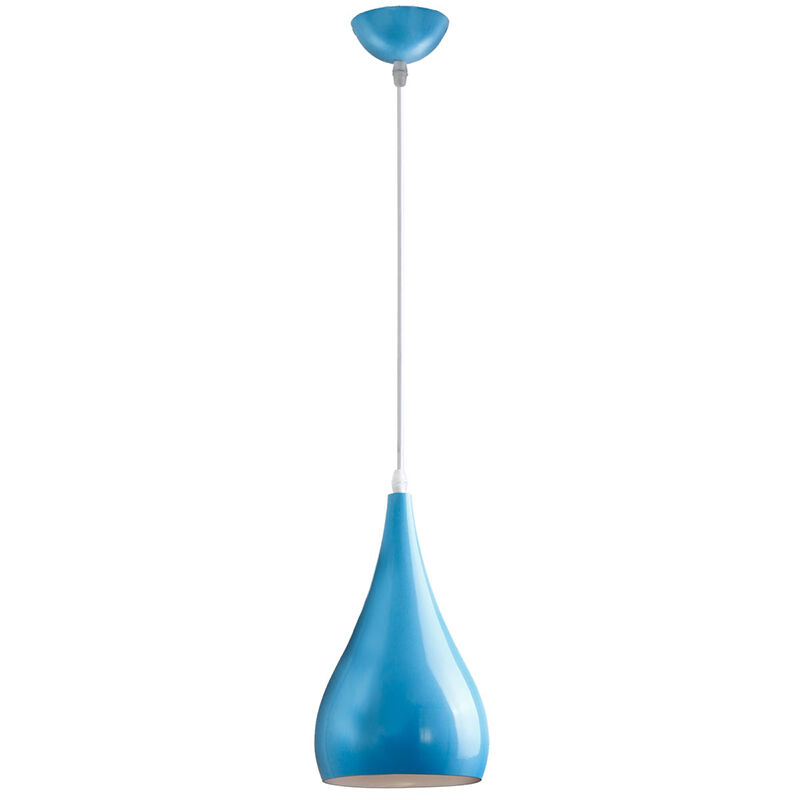 

Diseno de arco aerodinamico AC100-240V, candelabro simple de estilo moderno, base E27, sin bombilla enviada,Azul