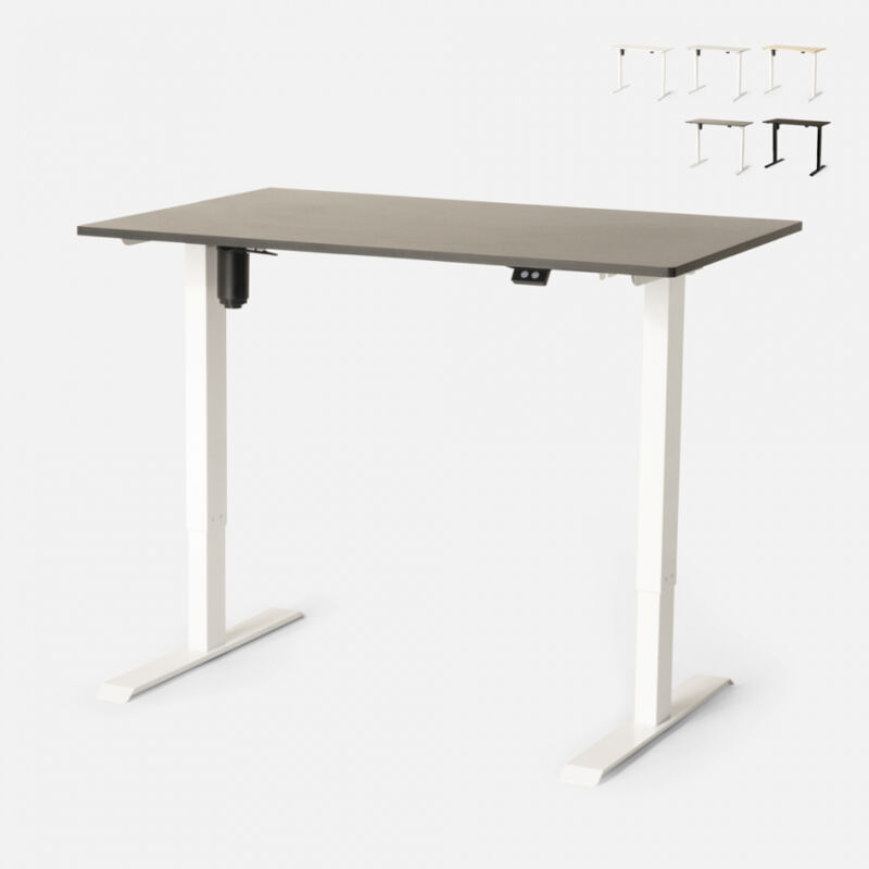 

Office24 - Diseño de escritorio eléctrico ajustable en altura para oficina y estudio Standwalk 120x60 | Color: Negro