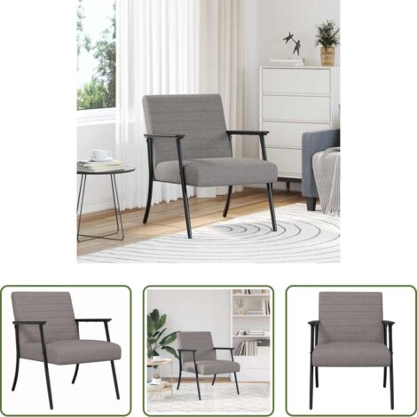 Diseño ergonómico -  sillón Taupé 59 x 75 x 78 cm tela