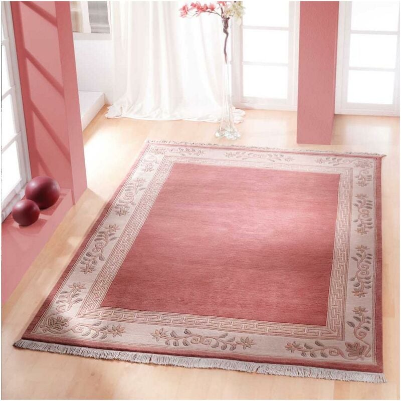 

diseño moderno alfombra 70x140 cm de entrada rectangular NAPISSA Naranja anudadas a mano - Rose