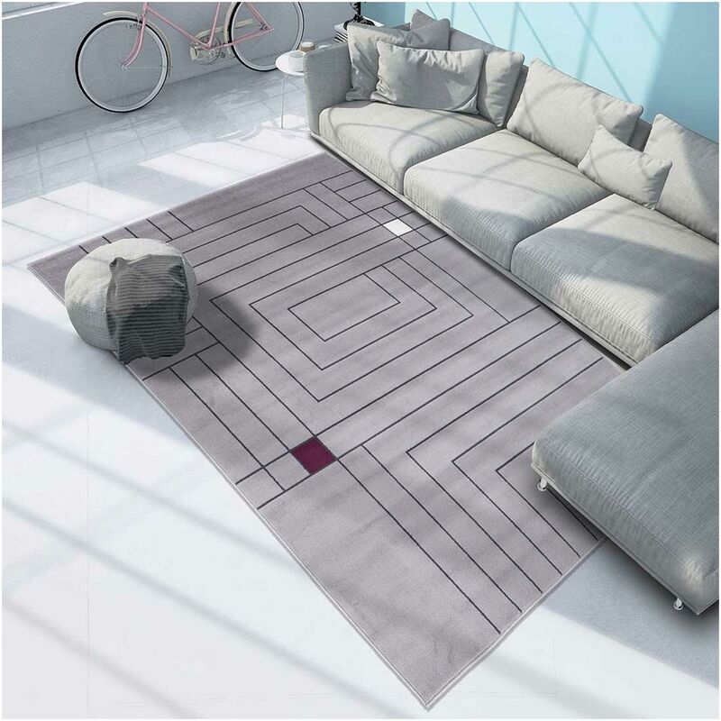 

diseño moderno de la manta 80x150 cm rectangular AF LLABY Habitación Gris adecuados para calefacción por suelo radiante - Gris