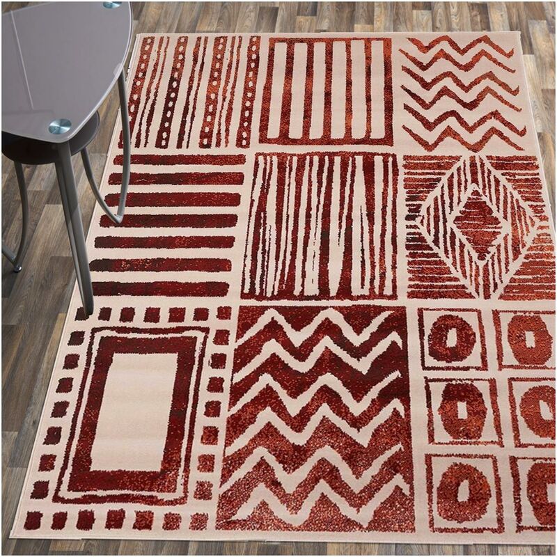 

diseño moderno de la manta 80x150 cm rectangular AF multifunción color crudo de habitaciones adecuadas para calefacción por suelo radiante - Ecru