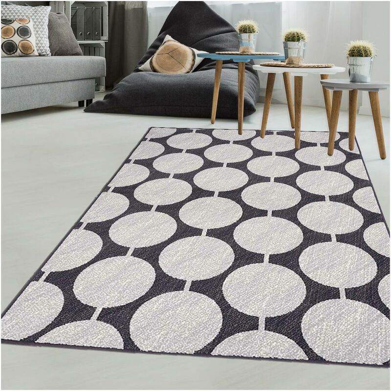 

diseño moderno de la manta 80x150 cm rectangular AF RETRORON Habitación Gris adecuados para calefacción por suelo radiante - Gris