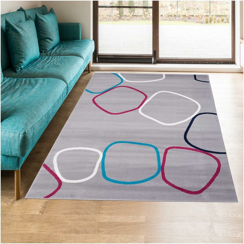 

diseño moderno de la manta 80x150 cm rectangular AF suiti Habitación Gris adecuados para calefacción por suelo radiante - Gris