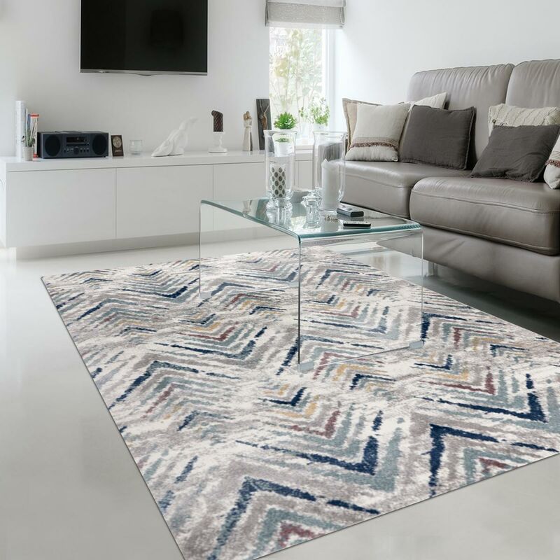 

Modern Datren Ll Alfombra en Polipropileno Beige - Multicolore