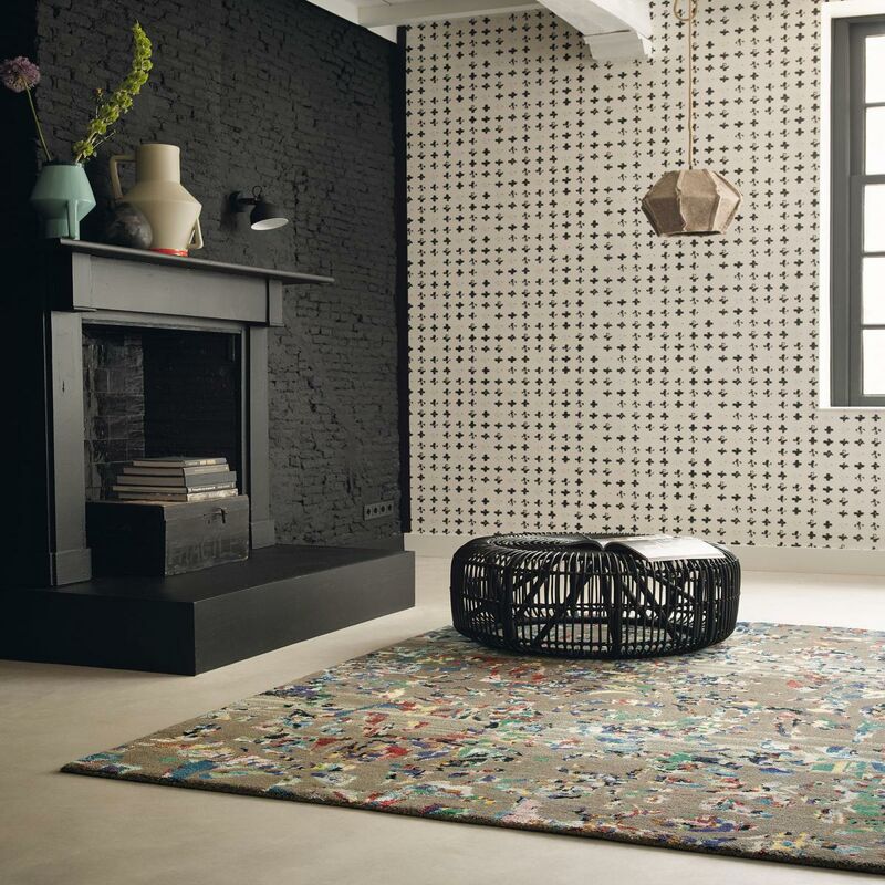 

Alfombra de diseño de avalancha BCA 1A2T Lana gris - Gris