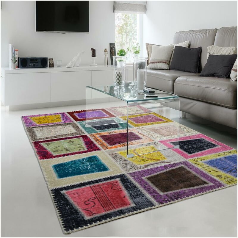 

Midou Design Midou Patchwork 1A2T Patchwork de lana multicolor 1A2T - Multicolore