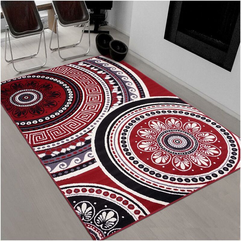 

diseño moderno alfombra 60x110 cm de entrada rectangular BC FLORIDA Brown conveniente para la calefacción por suelo radiante - Rouge