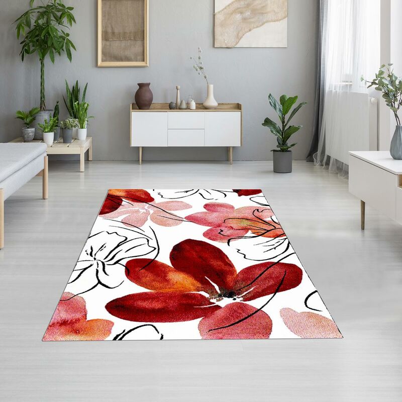 

diseño moderno alfombra 60x110 cm de entrada rectangular CAREID color adecuado para calefacción por suelo radiante - Multicolore