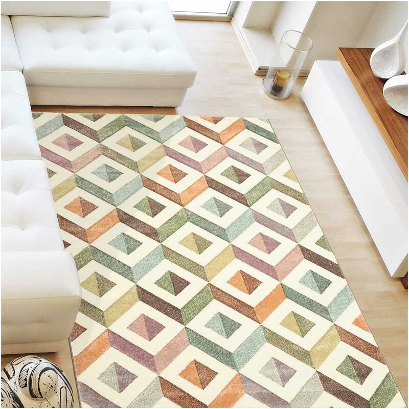 

Diseño de polipropileno multicolor y alfombra moderna de Dubao. - Multicolore