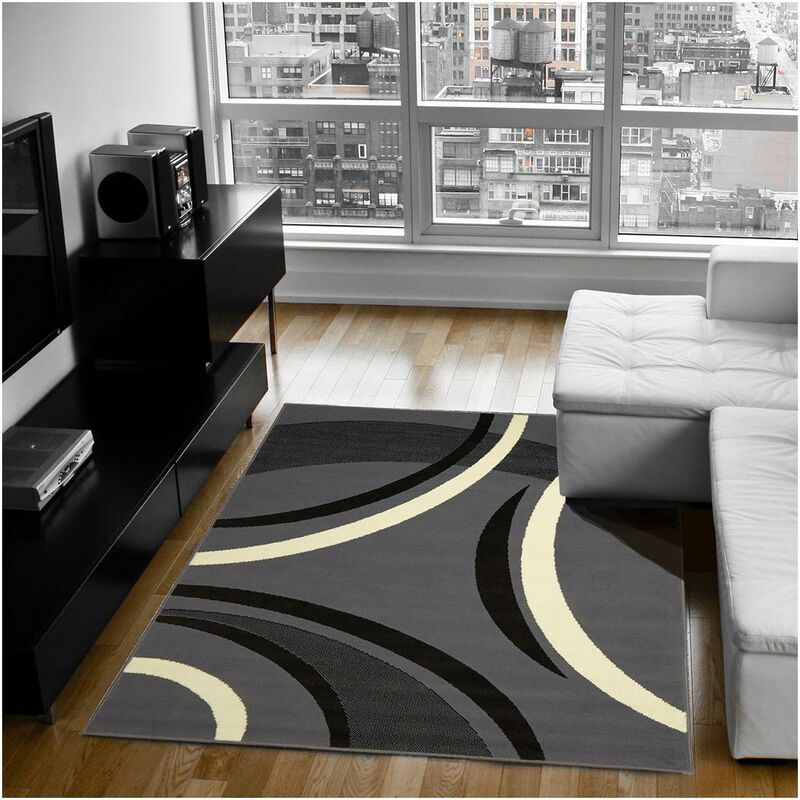 

diseño moderno alfombra 60x110 cm rectangular BC JOYLE Beige de entrada adecuado para calefacción por suelo radiante - Gris