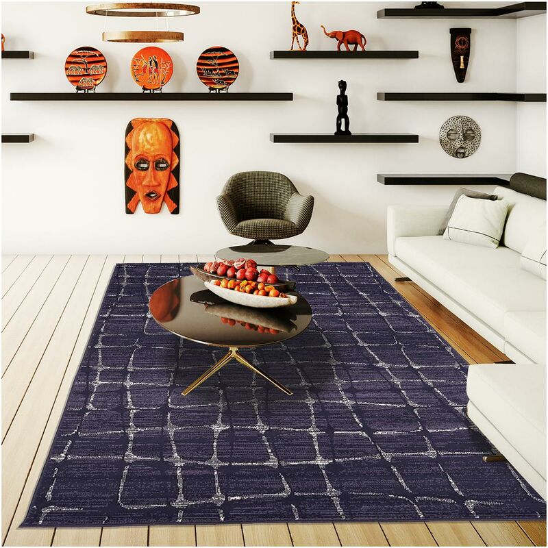 

diseño moderno alfombra 60x110 cm rectangular BC SOFIA Beige de entrada adecuado para calefacción por suelo radiante - Gris