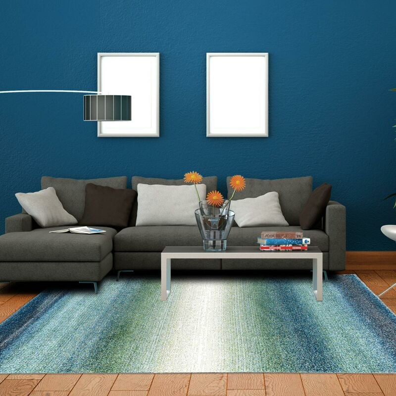

diseño moderno alfombra 60x110 cm rectangular gris BRADO entrada adecuado para calefacción por suelo radiante - Gris