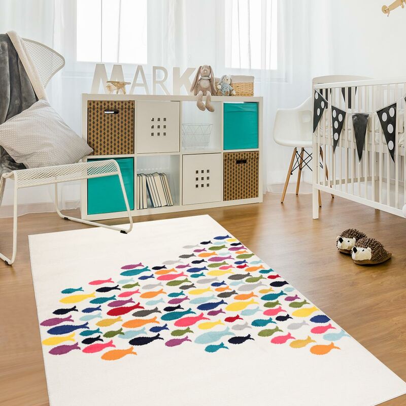 

Modernos peces de alfombras hechas de polipropileno multicolor. - Multicolore