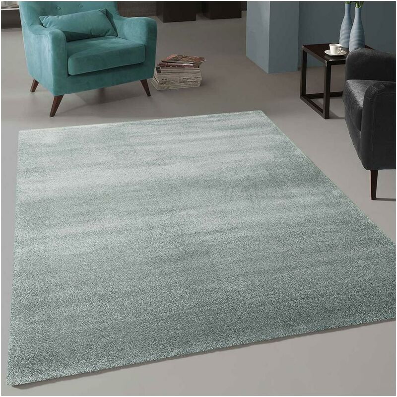 

diseño moderno alfombra 60x110 cm rectangular TOPAL LUJO entrada Verde adecuado para calefacción por suelo radiante - Bleu