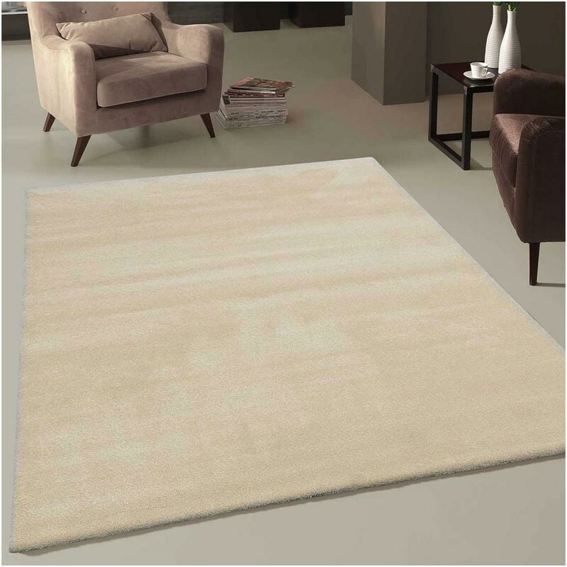 

diseño moderno alfombra 60x110 cm rectangular TOPAL LUJO entrada Verde adecuado para calefacción por suelo radiante - Crème