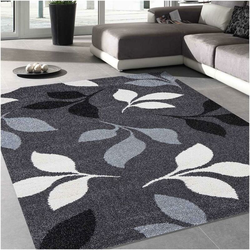 

diseño moderno alfombra 60x115 cm rectangular árbol de la flor beige entrada adecuado para calefacción por suelo radiante - Gris