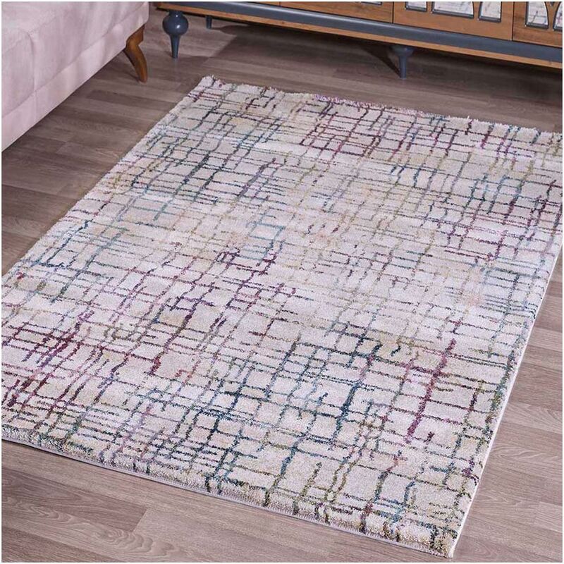 

diseño moderno alfombra 67x130 cm de entrada rectangular KBL ODAMA color adecuado para calefacción por suelo radiante - Multicolore