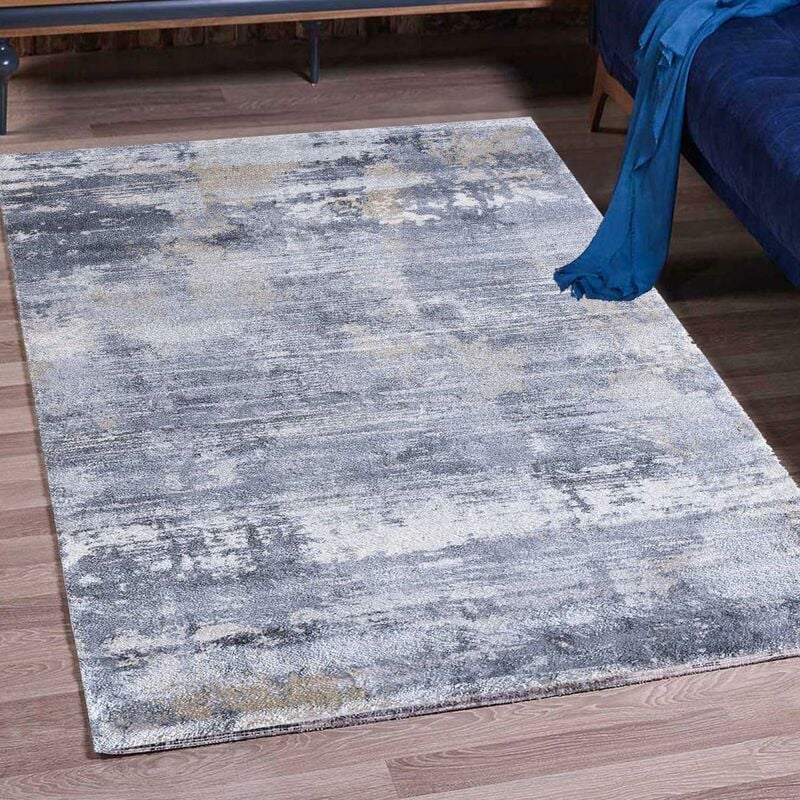 

diseño moderno alfombra 67x130 cm rectangular KBL CORTO Crema de entrada adecuado para calefacción por suelo radiante - Gris