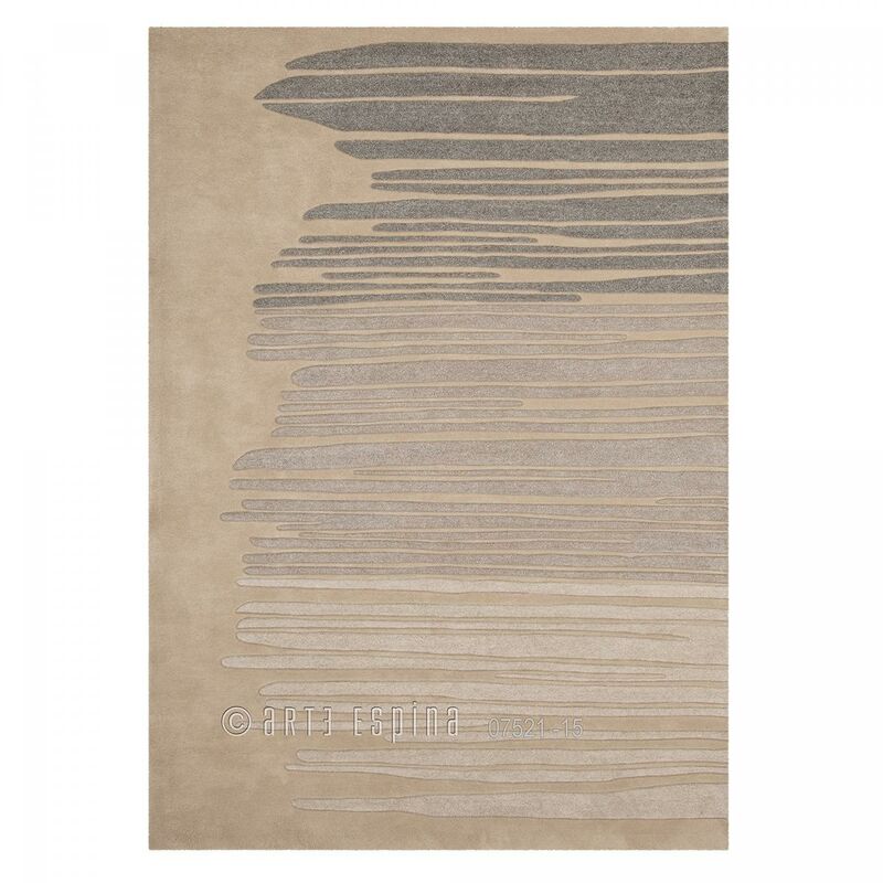 

diseño moderno alfombra 70x140 cm Rectangular Beige de la costura 1 entrada Handtuft adecuado para calefacción por suelo radiante - Beige