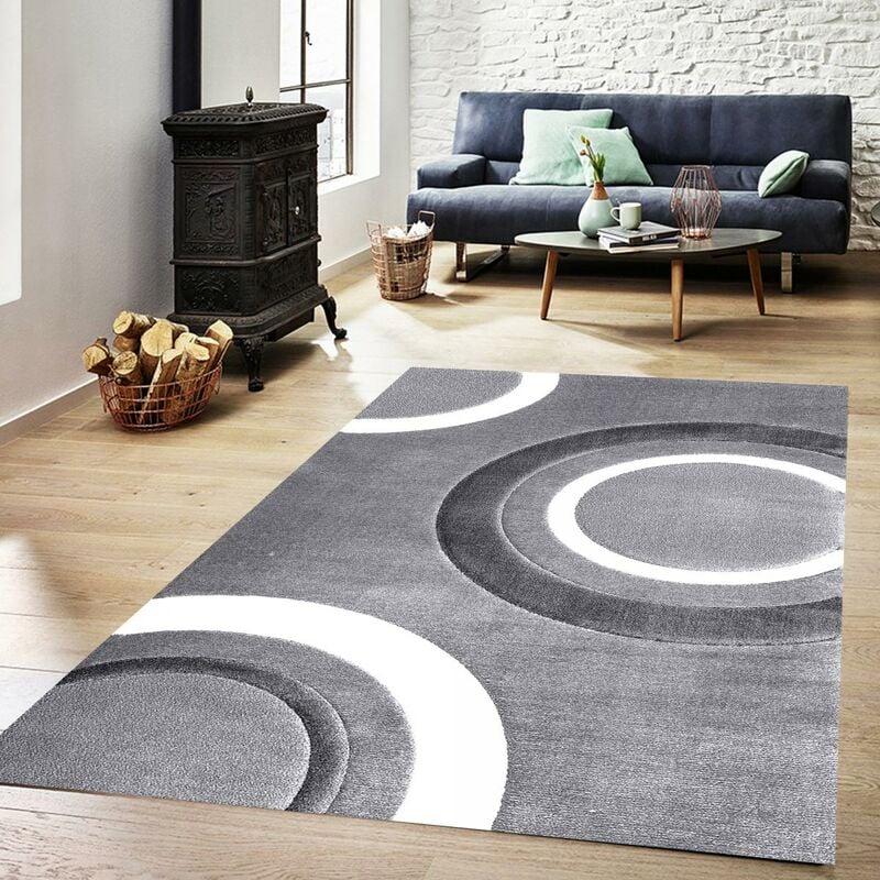 

Mykodoubleo kj Alfombra moderna Polypropyene Silver - Argent
