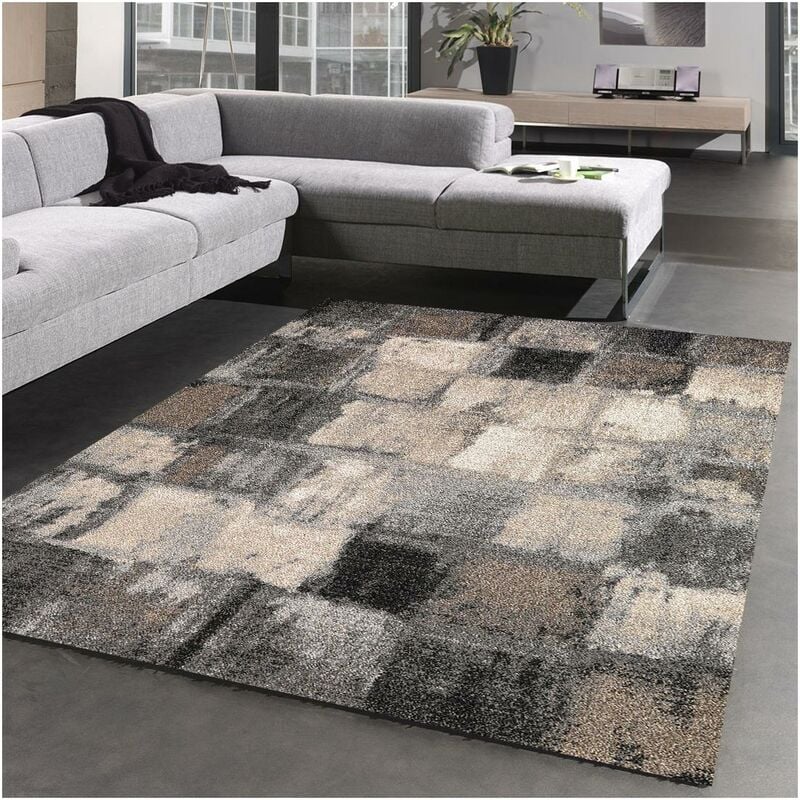 

Dezenco - diseño moderno de la manta 80x150 cm Elegante rectangular 04 Habitación Gris adecuados para calefacción por suelo radiante - Gris