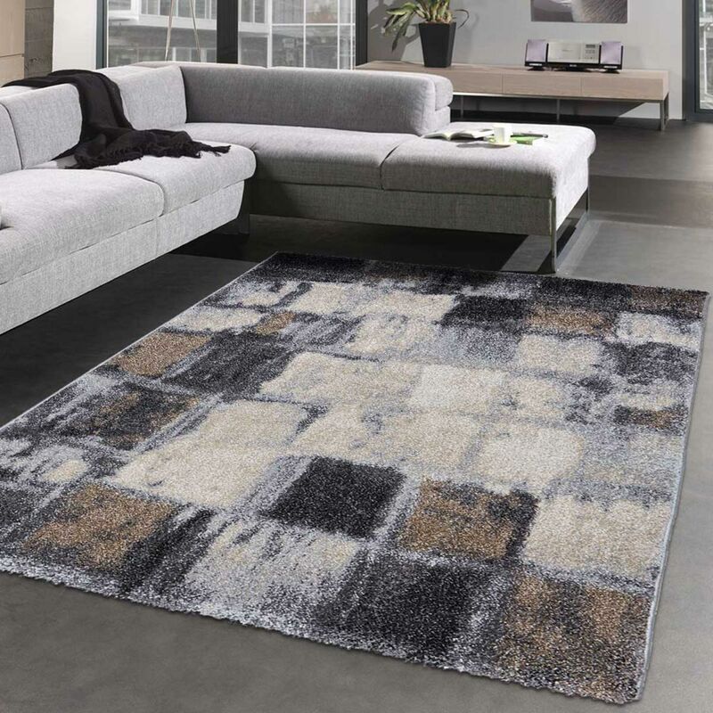 

diseño moderno de la manta 80x150 cm Elegante rectangular 04 Habitación Gris adecuados para calefacción por suelo radiante - Gris