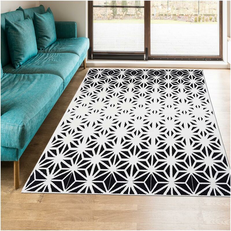 

diseño moderno de la manta 80x150 cm rectangular AF ESCANDINAVA FRENTE Otra habitación adecuado para calefacción por suelo radiante - Noir