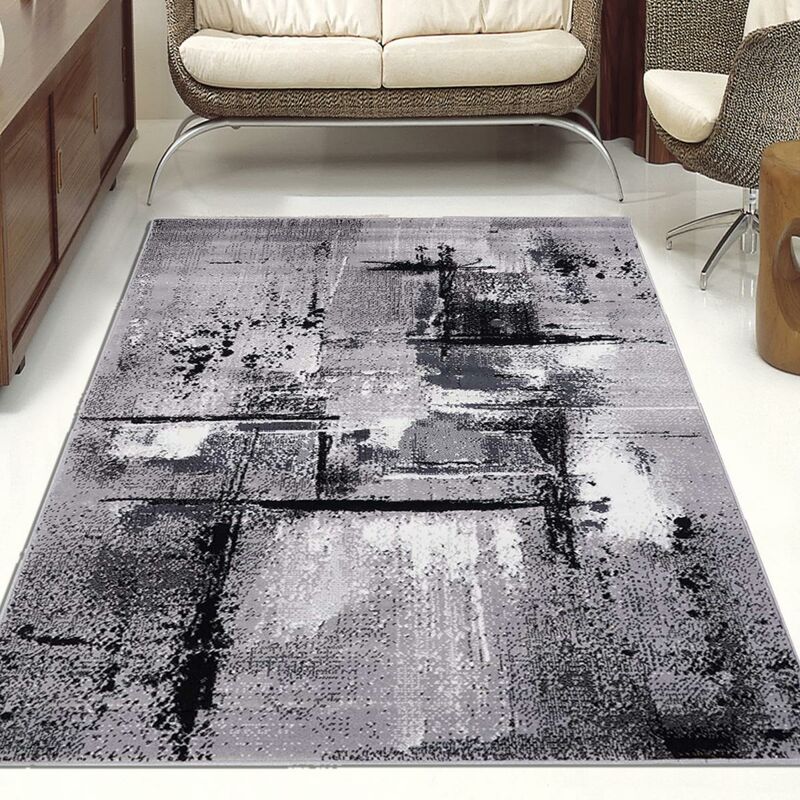 

diseño moderno de la manta 80x150 cm rectangular AF TABLO Habitación Gris adecuados para calefacción por suelo radiante - Gris