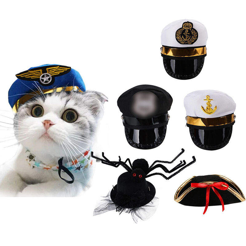 

Disfraces de Halloween para mascotas Sombrero de gato Sombrero de perro Ropa de cosplay para mascotas Decoracion Hap Accesorios de fotografia para